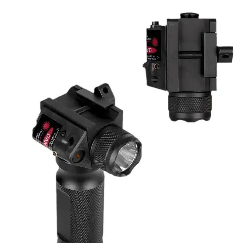 3-In-1 Tactical Metal Flashlight Foregrip with Red or Green Dot Laser