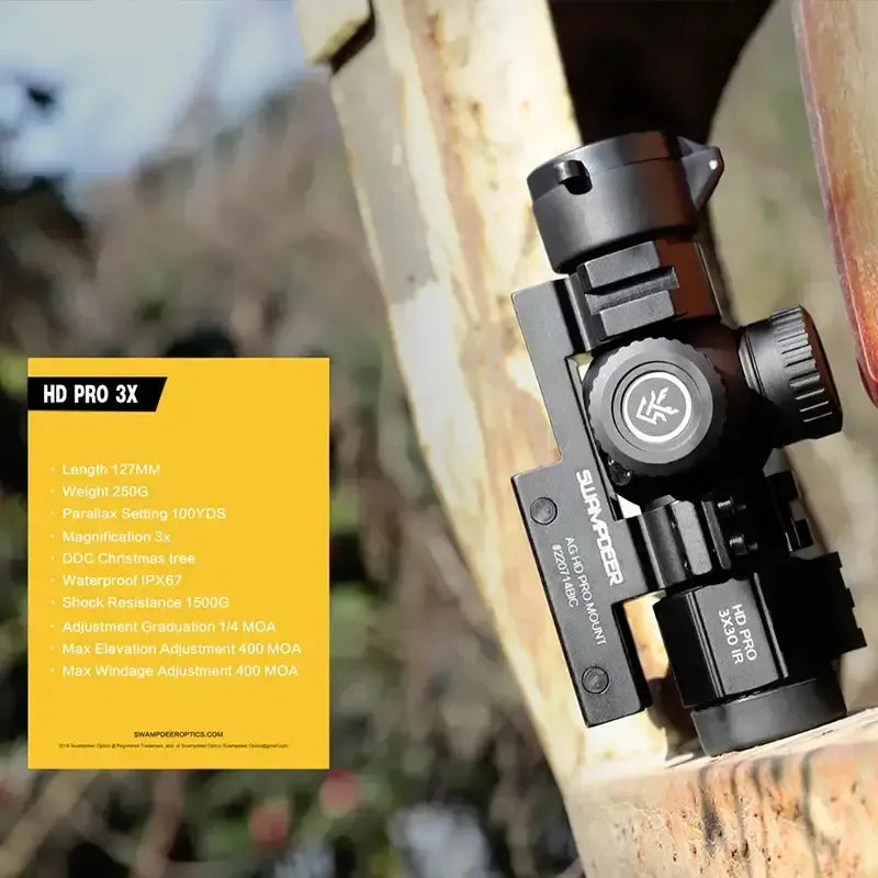 Swamp Deer HD Pro 3X30IR Scope Aiming Sight 3x Magnifier