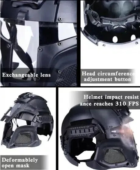 WST Full Face Medieval Iron Warrior Tactical Helmet
