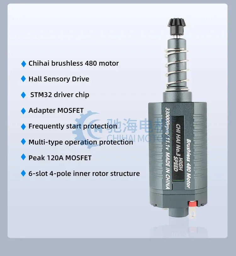 CH Long/Short High Speed AEG Brushless Motor 39000RPM 48000RPM