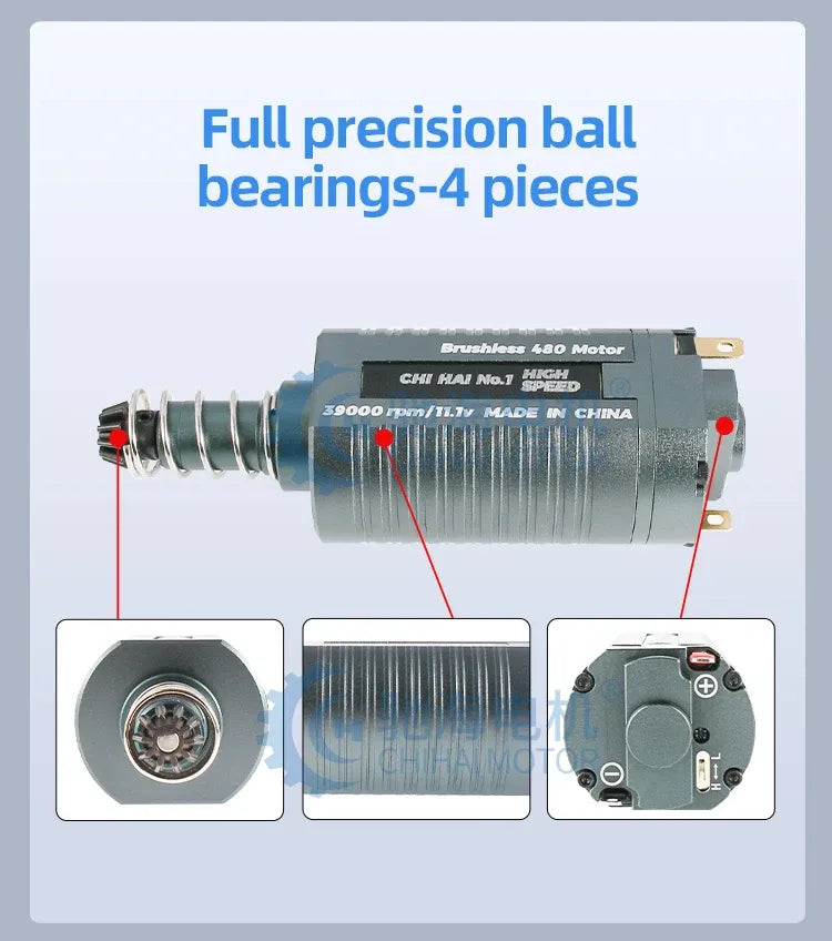 CH Long/Short High Speed AEG Brushless Motor 39000RPM 48000RPM