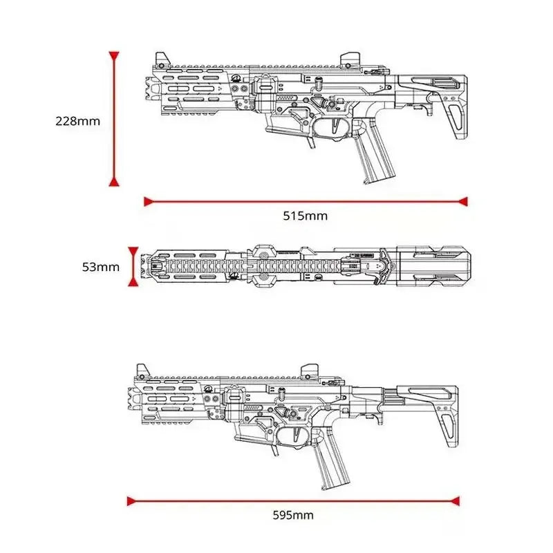 Triggertoy Hildolfr 737 3D Foam Blaster