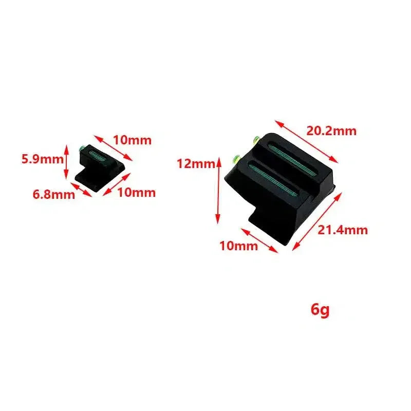 MP9 Front & Rear Metal Fiber Sights