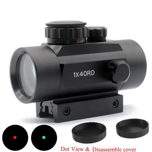 Tactical 1x40RD Red Green Dot/Cross Optical Sight