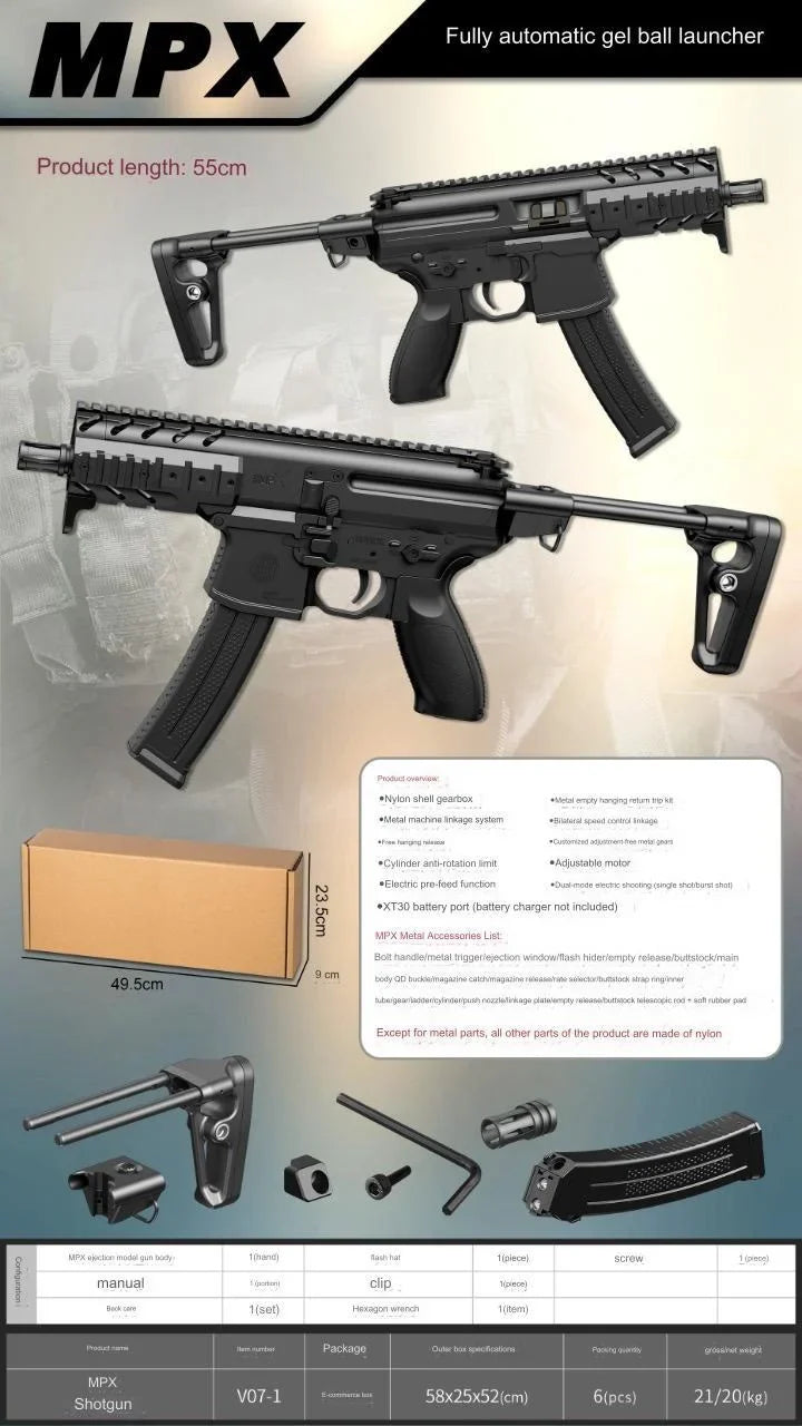 TriggerToy LH MPX Gel Blaster